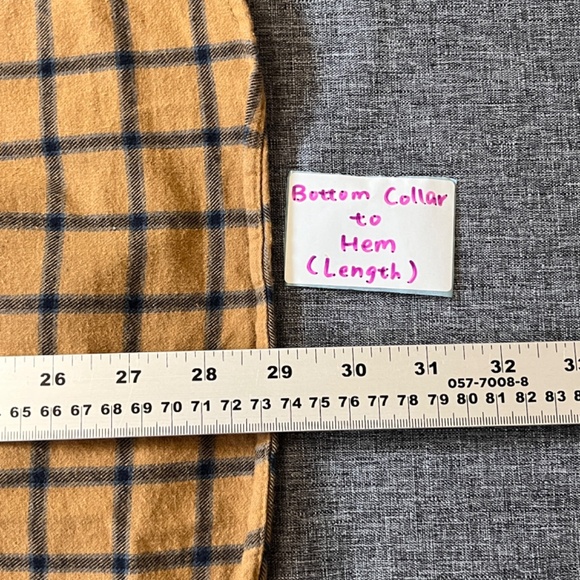 Fjallraven Ovik Flannel Check Plaid Shirt - Men's Size M - Tan - Picture 11 of 12